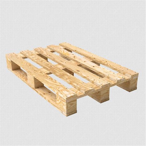 Premium Psd Wooden Pallet Isolated On White Background