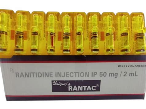 Ranitidine Rantac Injection 2ml 205 Prescription At Best Price In