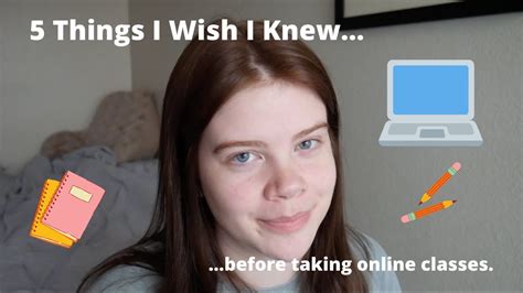 5 THINGS I WISH I KNEW BEFORE TAKING ONLINE CLASSES Grace YouTube