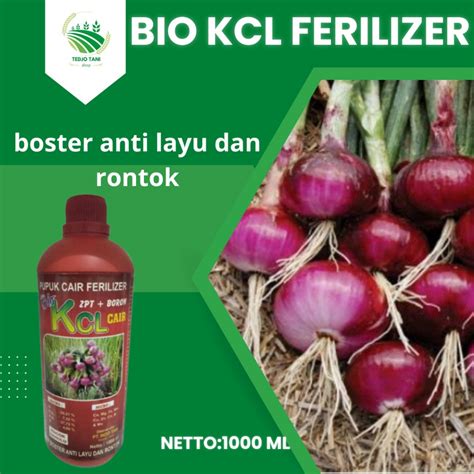 Jual Pupuk Cair Bio Kcl 1 Liter Pemacu Pertumbuhan Bawang Merah