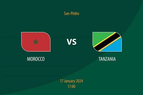 Morocco vs Tanzania football scoreboard broadcast template 36471840 ...