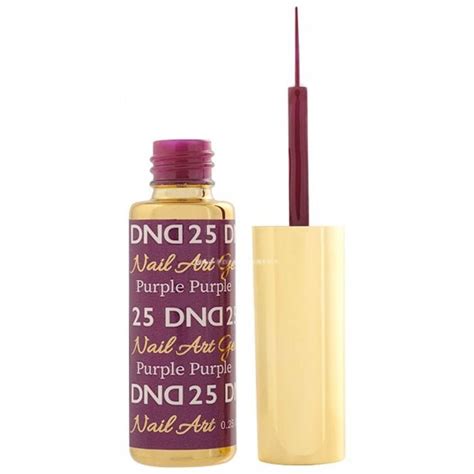 Dnd Gel Art Liners Gel Polish Purple 25 9ml Dnd Art 25 Nail Polish Direct