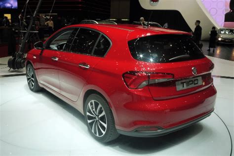 Fiat Tipo Hatchback Red Side Geneva Auto Show Carsalesbase