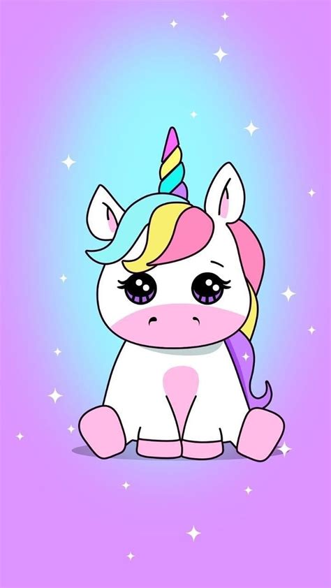 Kawaii Cute Unicorn Cartoon Adorable Unicorn Hd Phone Wallpaper Pxfuel