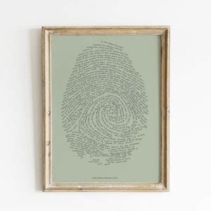 Jesus Christ Fingerprint Sage Green Christian Thumbprint Bible Verse