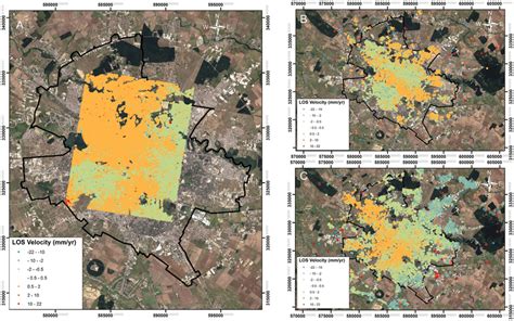 Ps Insar Estimated Ground Deformation Rates In Bucharest From