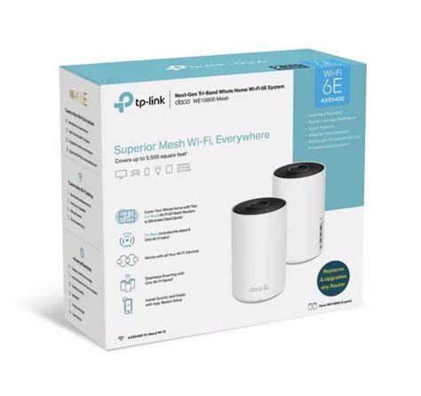 Tp Link Deco Axe Xe Tri Band Wi Fi E Router Mesh System White