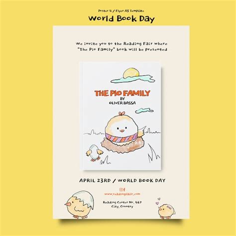 Free Psd World Book Day Poster Template