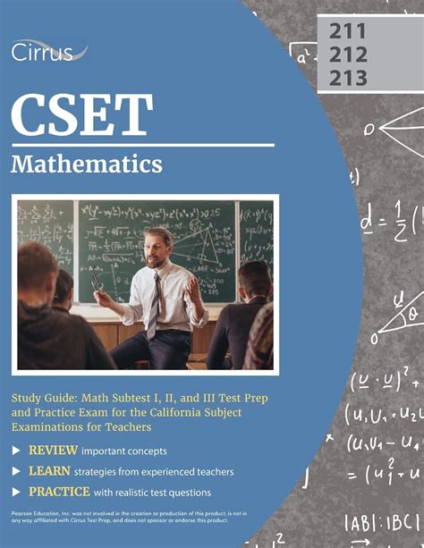 Cset Mathematics Study Guide Math Subtest I Ii And Iii Test Prep And