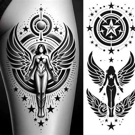 Best Wonder Woman Logo Tattoo Ideas | Vondy