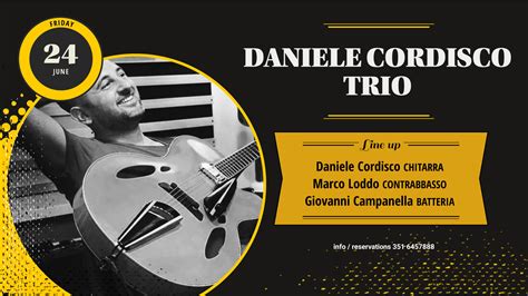 Daniele Cordisco Trio Gregorys Jazz Club