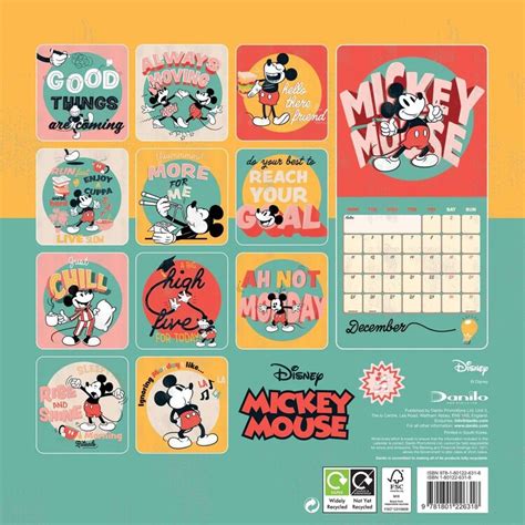 Mickey Mouse Classic Wall Calendars 2023 Buy At Europosters