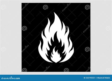 Fire Symbol Silhouette Vector Stock Vector - Illustration of symbol ...