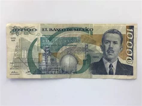 Billete Circulado 10000 Lazaro Cárdenas 1988 MercadoLibre