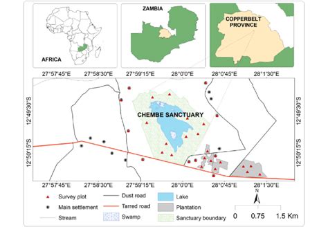Chembe Bird Sanctuary Landscape Study Area In Kalulushi District