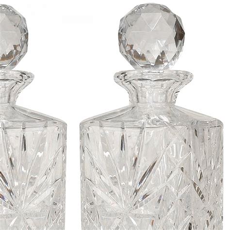 French Victorian Cut Crystal Decanters 4