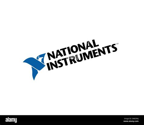 National Instruments Rotated Logo White Background Stock Photo Alamy