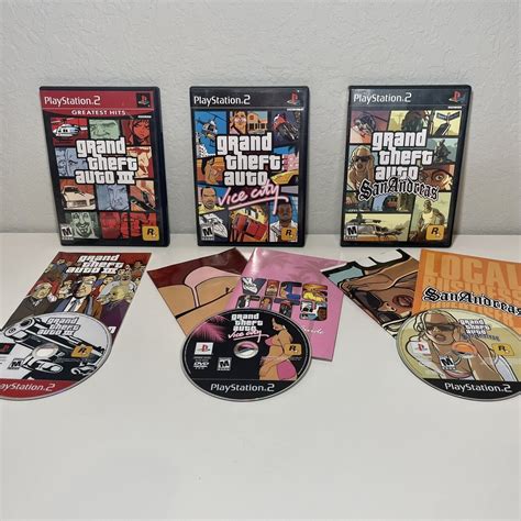 Grand Theft Auto The Trilogy PS2 PlayStation 2 GTA III San Andreas Vice