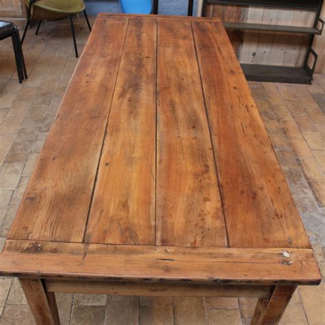 Ancienne Table De Ferme En Bois