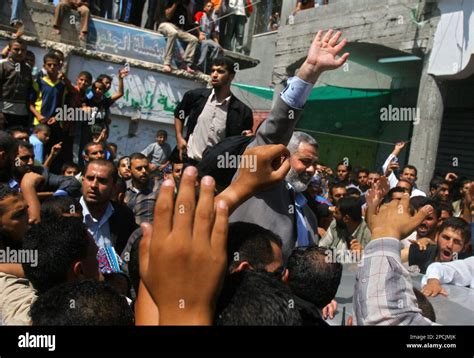 Palestinian Prime Minister Ismail Haniyeh Of The Islamic Group Hamas