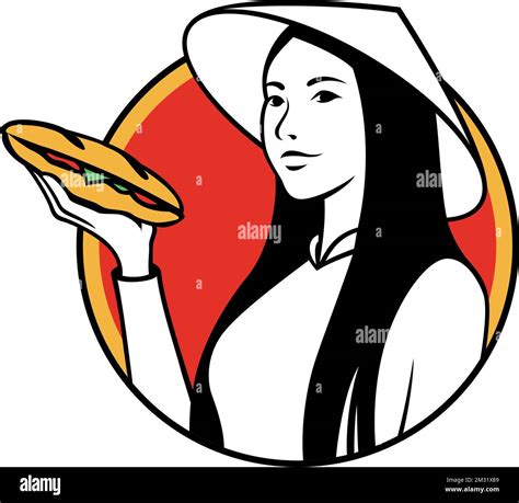 Portrait Girl Wearing Conical Hat Stock Vektorgrafiken Kaufen Alamy