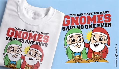 Descarga Vector De Diseño De Camiseta Con Cita De Gnomos