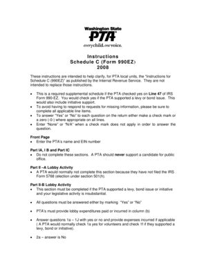 Fillable Online Wastatepta Instructions Schedule C Form Ez