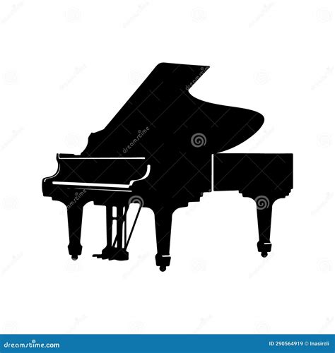 Piano Silhouette Set Royalty Free Stock Photo Cartoondealer