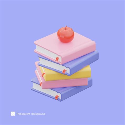 Ilustração De Renderização 3d De ícone De Livro Psd Premium