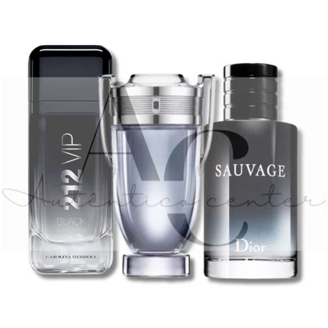 Kit Perfumes Masculinos Vip Blac Invictu Sauvag Ml Melhor