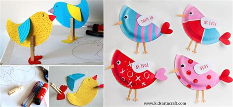 DIY Paper Plate Bird Craft Ideas For Kids - Kids Art & Craft