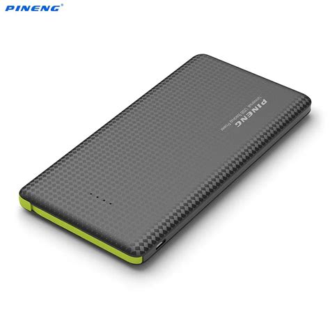 Original Pineng Power Bank 10000mah Ultra Slim Dual Usb External Backup Battery Powerbank For