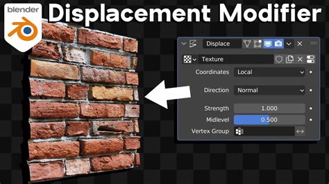 How To Use The Displacement Modifier Blender Tutorial YouTube