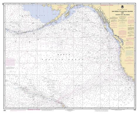 San Diego To Aleutian Islands And Hawaiian Islands Noaa Chart 530