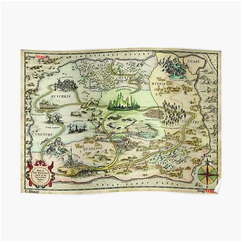 "Map of OZ" Poster for Sale by Zmomo | Redbubble