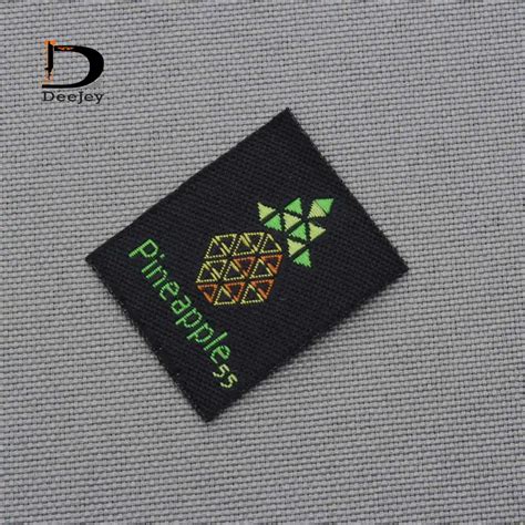 Custom Brand Clothing Labels Private Logo Woven Labels And Tags Pcs