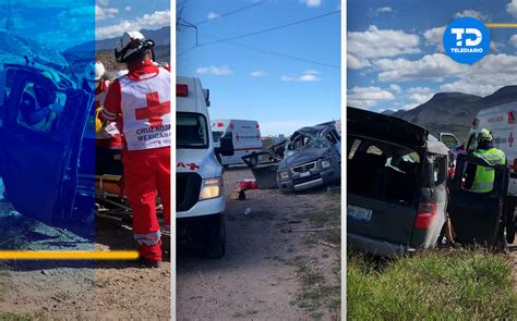 Conductor Pierde El Control Y Vuelca En Carretera Saltillo Torre N