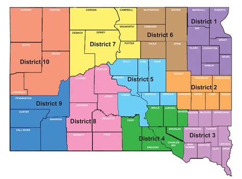 Districts of the Municipal League - South Dakota Municipal League