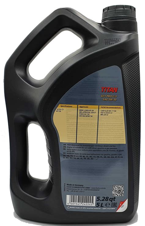 Fuchs Titan GT1 Pro C 3 5W 30 5 Liter 601426384