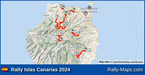 Karte Technische Abnahme Estadio Gran Canaria Rally Islas Canarias