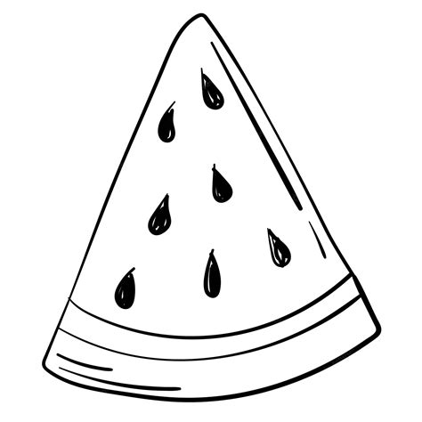 Watermelon Clip Art Black And White