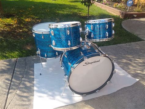 70 S SLINGERLAND BLUE AGATE SET NEW ROCK OUTFIT NO 50N Reverb