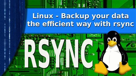 Linux Backup Your Data The Quick And Efficient Way With Rsync Youtube