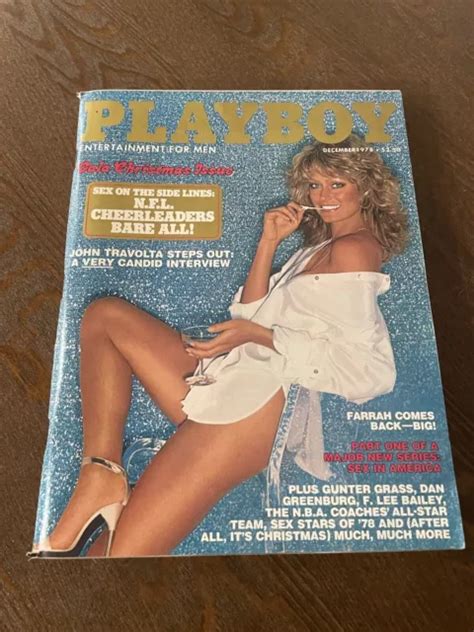 PLAYBOY DECEMBER 1978 Covergirl Farrah Fawcett Nude Playmate Janet