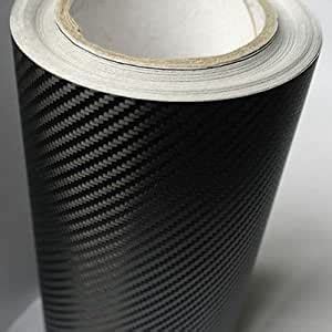 Amazon 3D Black Carbon Fiber Film Twill Weave Vinyl Sheet Roll