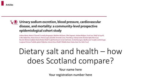 Dietary Salt And Health Template 1pptx