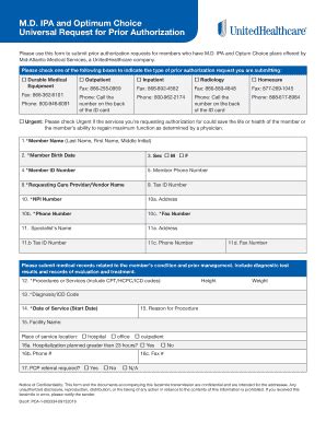 Fillable Online IPA And Optimum Choice Fax Email Print PdfFiller