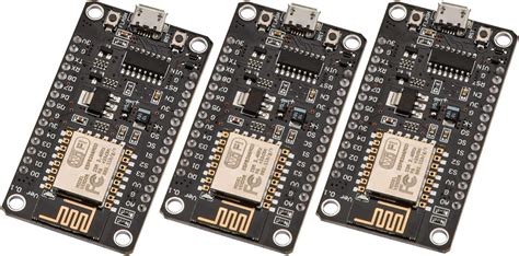 Diymore 3 Stück Esp8266 Esp 12e Wlan Entwicklungsboard Nodemcu V3 Ch340g Modul Kompatibel Für