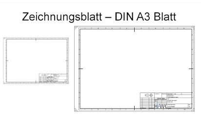 Schriftfeld Technische Zeichnung Vorlage A