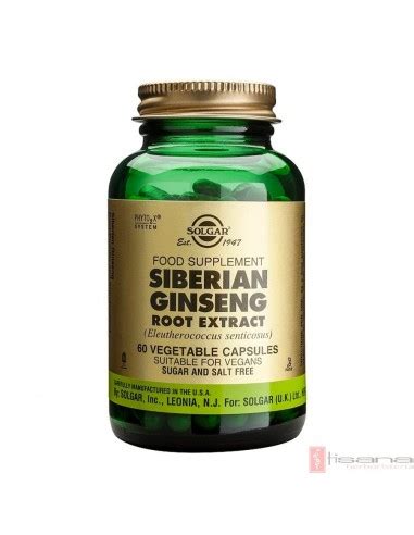 Ginseng Siberiano Extracto De Ra Z Solgar C Psulas